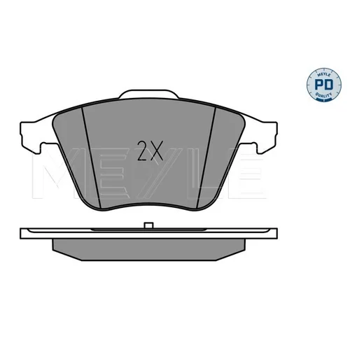 Sada brzdových platničiek kotúčovej brzdy MEYLE 025 240 2120/PD - obr. 1