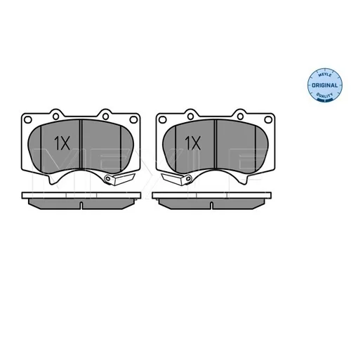 Sada brzdových platničiek kotúčovej brzdy MEYLE 025 240 2417/W - obr. 1