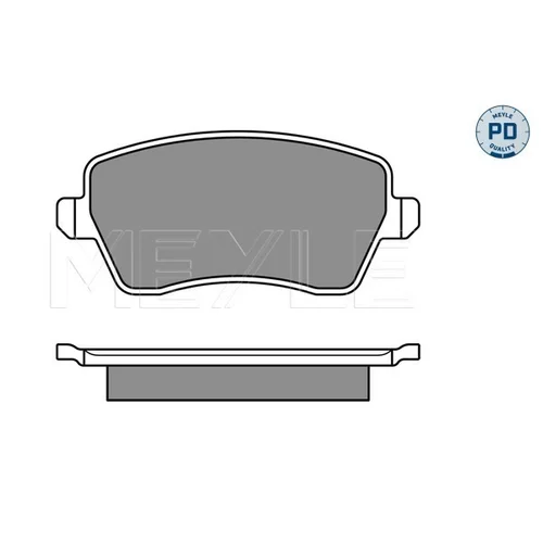 Sada brzdových platničiek kotúčovej brzdy MEYLE 025 244 0317/PD - obr. 1