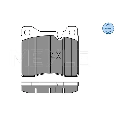 Sada brzdových platničiek kotúčovej brzdy MEYLE 025 204 3715 - obr. 1