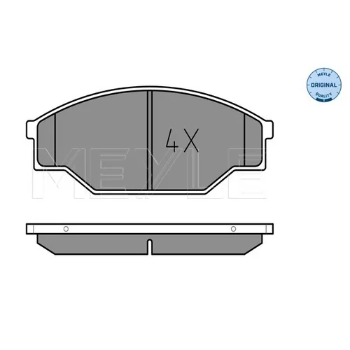 Sada brzdových platničiek kotúčovej brzdy MEYLE 025 211 5815 - obr. 1