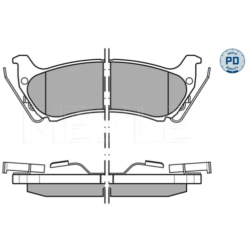 Sada brzdových platničiek kotúčovej brzdy MEYLE 025 231 9017/PD - obr. 3