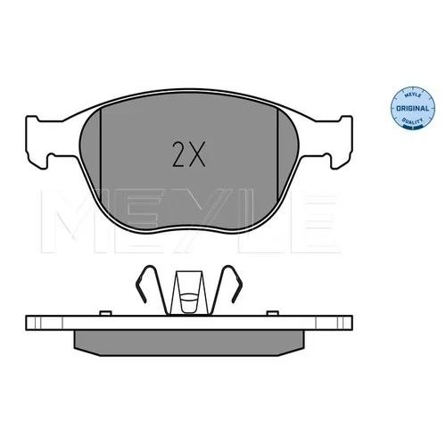 Sada brzdových platničiek kotúčovej brzdy MEYLE 025 234 4017 - obr. 1