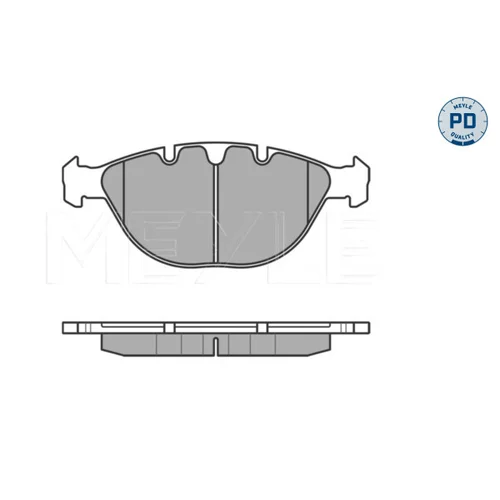 Sada brzdových platničiek kotúčovej brzdy MEYLE 025 234 4821/PD - obr. 1
