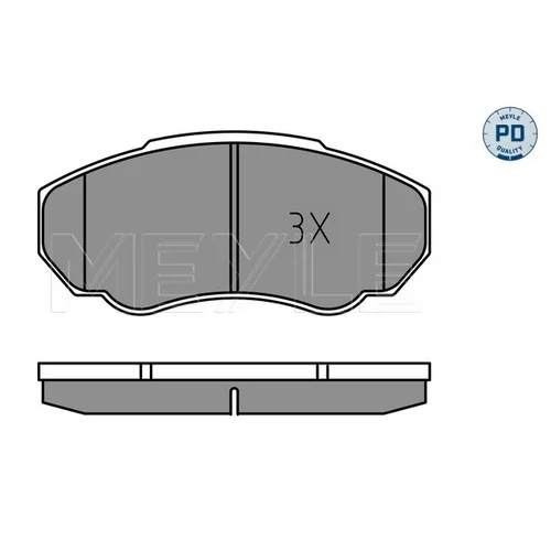 Sada brzdových platničiek kotúčovej brzdy MEYLE 025 239 1719/PD - obr. 3