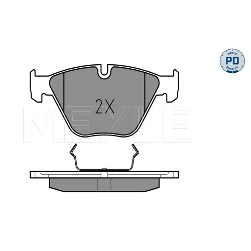 Sada brzdových platničiek kotúčovej brzdy MEYLE 025 241 6120/PD - obr. 2