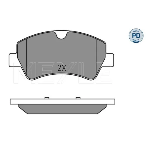 Sada brzdových platničiek kotúčovej brzdy MEYLE 025 256 0418/PD - obr. 2