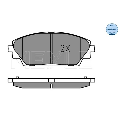 Sada brzdových platničiek kotúčovej brzdy MEYLE 025 258 7516 - obr. 2