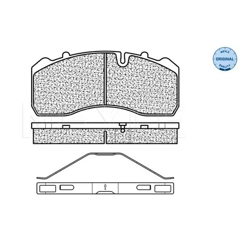 Sada brzdových platničiek kotúčovej brzdy MEYLE 025 290 9530 - obr. 1