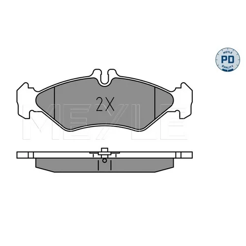 Sada brzdových platničiek kotúčovej brzdy MEYLE 025 216 2117/PD - obr. 2