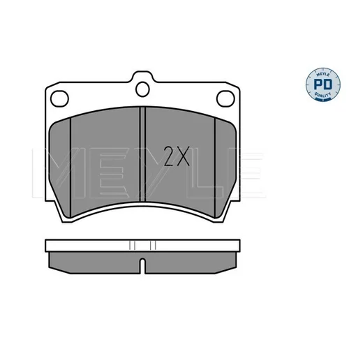 Sada brzdových platničiek kotúčovej brzdy MEYLE 025 216 5415/PD - obr. 2