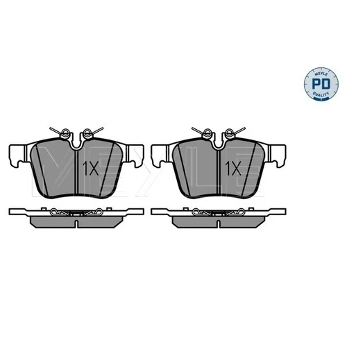 Sada brzdových platničiek kotúčovej brzdy 025 221 4116/PD /MEYLE/ - obr. 1