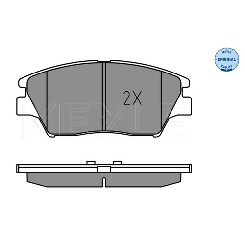 Sada brzdových platničiek kotúčovej brzdy MEYLE 025 225 9018 - obr. 2