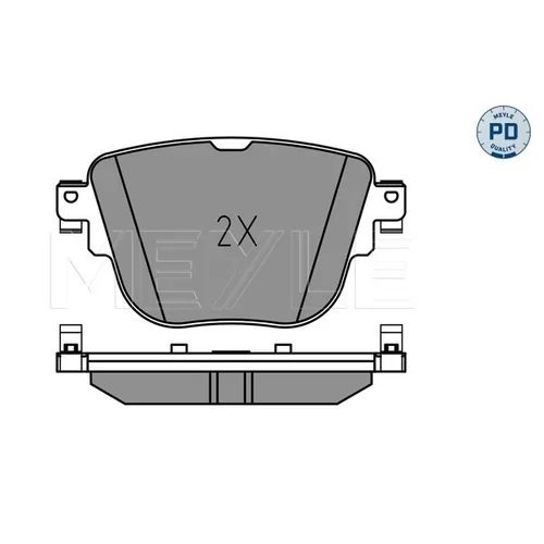 Sada brzdových platničiek kotúčovej brzdy MEYLE 025 227 9217/PD - obr. 2