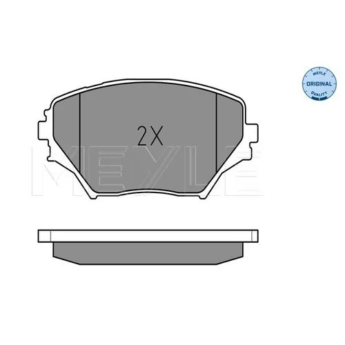 Sada brzdových platničiek kotúčovej brzdy MEYLE 025 235 8517 - obr. 1