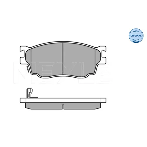 Sada brzdových platničiek kotúčovej brzdy MEYLE 025 237 7716/W - obr. 2