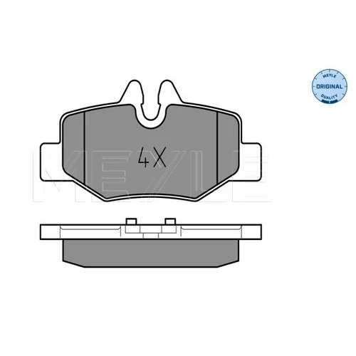 Sada brzdových platničiek kotúčovej brzdy MEYLE 025 240 0817 - obr. 1