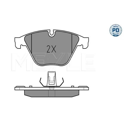 Sada brzdových platničiek kotúčovej brzdy MEYLE 025 246 8820/PD - obr. 1