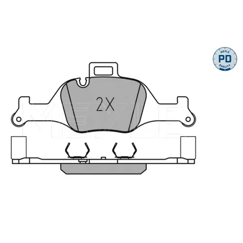 Sada brzdových platničiek kotúčovej brzdy MEYLE 025 259 0018/PD