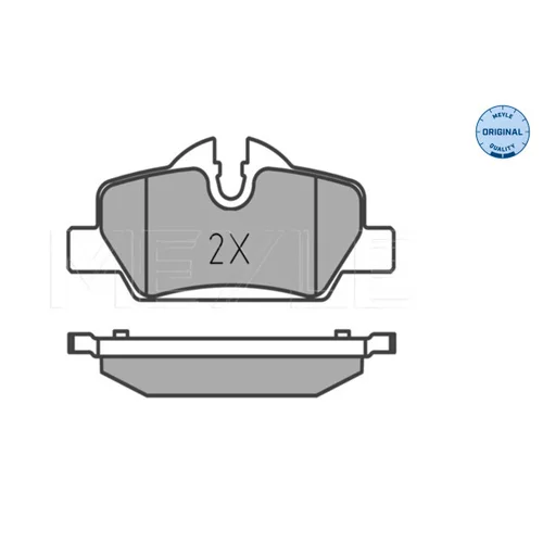 Sada brzdových platničiek kotúčovej brzdy MEYLE 025 259 8016 - obr. 1