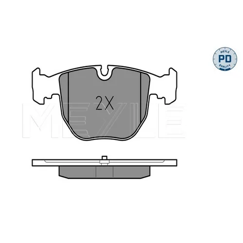 Sada brzdových platničiek kotúčovej brzdy MEYLE 025 214 8619/PD - obr. 2