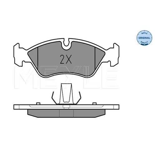 Sada brzdových platničiek kotúčovej brzdy MEYLE 025 218 6217 - obr. 1
