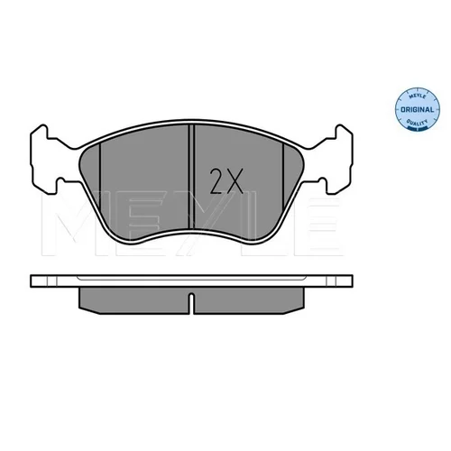 Sada brzdových platničiek kotúčovej brzdy MEYLE 025 219 7617/W - obr. 2