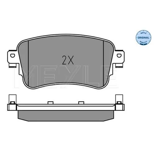 Sada brzdových platničiek kotúčovej brzdy MEYLE 025 225 8818 - obr. 2