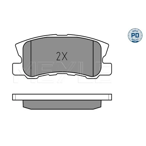Sada brzdových platničiek kotúčovej brzdy MEYLE 025 235 8216/PD - obr. 1