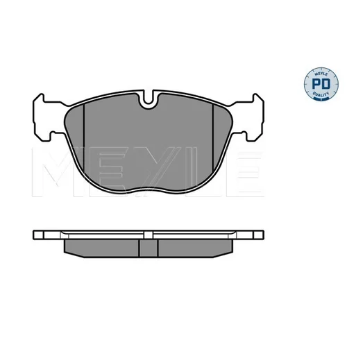 Sada brzdových platničiek kotúčovej brzdy MEYLE 025 241 7019/PD - obr. 2