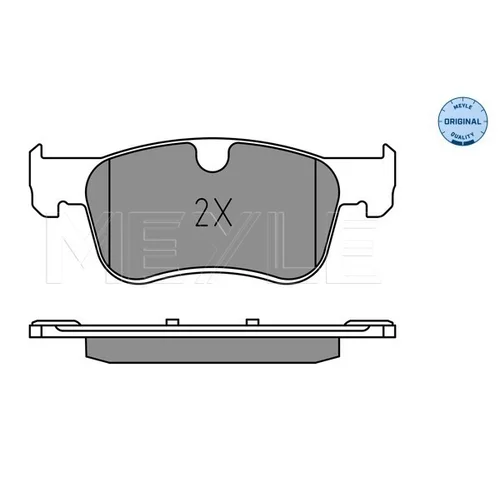Sada brzdových platničiek kotúčovej brzdy MEYLE 025 258 3617 - obr. 2