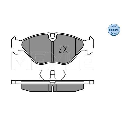 Sada brzdových platničiek kotúčovej brzdy MEYLE 025 211 5419 - obr. 1