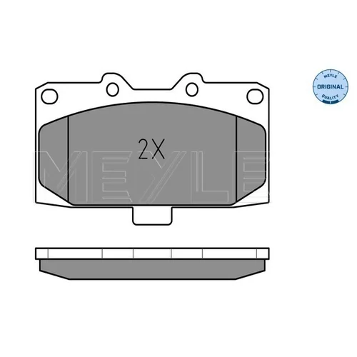 Sada brzdových platničiek kotúčovej brzdy MEYLE 025 218 5415/W - obr. 2