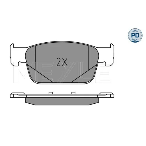Sada brzdových platničiek kotúčovej brzdy MEYLE 025 223 8317/PD - obr. 2