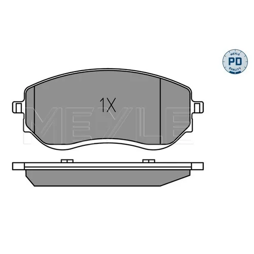 Sada brzdových platničiek kotúčovej brzdy MEYLE 025 226 6021/PD - obr. 3