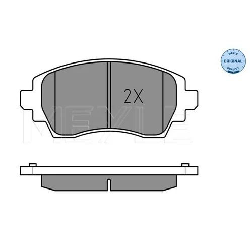 Sada brzdových platničiek kotúčovej brzdy MEYLE 025 230 8818/W - obr. 2