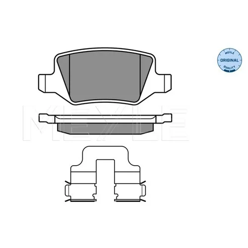 Sada brzdových platničiek kotúčovej brzdy MEYLE 025 231 3814 - obr. 1
