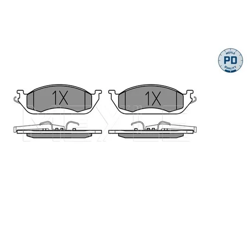Sada brzdových platničiek kotúčovej brzdy MEYLE 025 231 9317/PD - obr. 2