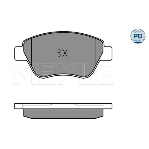 Sada brzdových platničiek kotúčovej brzdy MEYLE 025 237 0517/PD - obr. 2