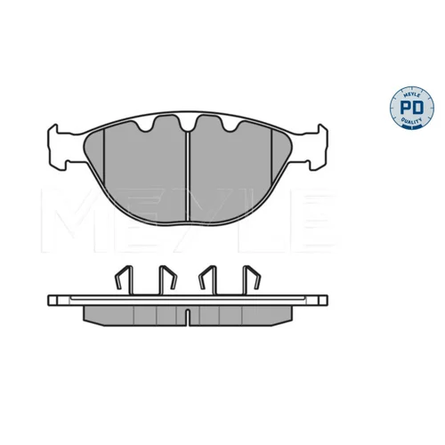 Sada brzdových platničiek kotúčovej brzdy MEYLE 025 237 9120/PD - obr. 1