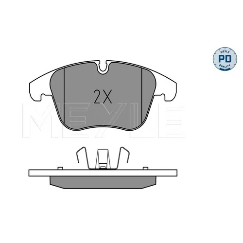 Sada brzdových platničiek kotúčovej brzdy MEYLE 025 240 8418/PD - obr. 1