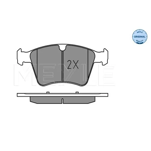 Sada brzdových platničiek kotúčovej brzdy MEYLE 025 241 5120 - obr. 2