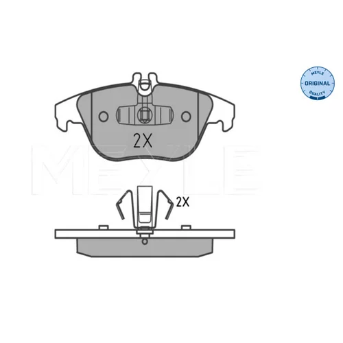 Sada brzdových platničiek kotúčovej brzdy MEYLE 025 242 5418