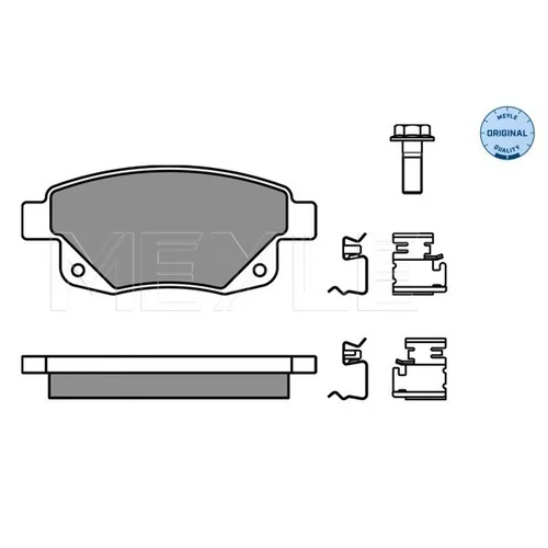 Sada brzdových platničiek kotúčovej brzdy MEYLE 025 244 8617/W - obr. 1