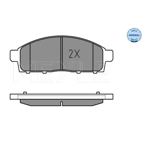 Sada brzdových platničiek kotúčovej brzdy MEYLE 025 245 2916/W - obr. 2