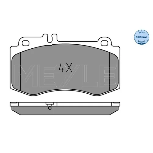Sada brzdových platničiek kotúčovej brzdy MEYLE 025 249 7618 - obr. 1