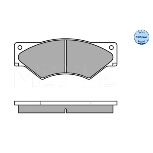 Sada brzdových platničiek kotúčovej brzdy MEYLE 025 291 0720/W