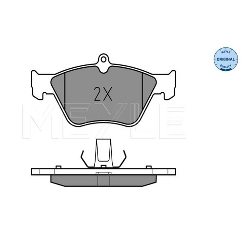 Sada brzdových platničiek kotúčovej brzdy MEYLE 025 214 1117 - obr. 1