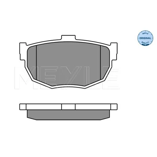 Sada brzdových platničiek kotúčovej brzdy MEYLE 025 215 5314/W - obr. 1
