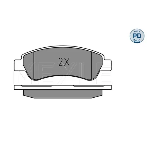 Sada brzdových platničiek kotúčovej brzdy MEYLE 025 220 4119/PD - obr. 2